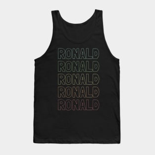 Ronald Name Pattern Tank Top